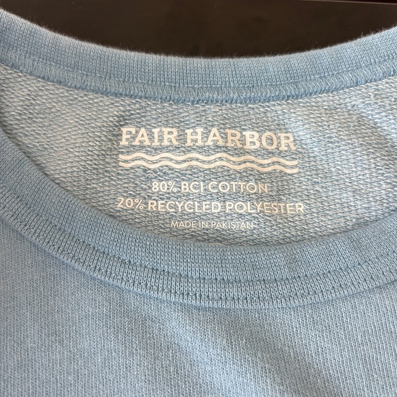 Fair Harbor Men’s Saltaire Crewneck sweatshirt | baby blue | XL - Picture 8 of 10